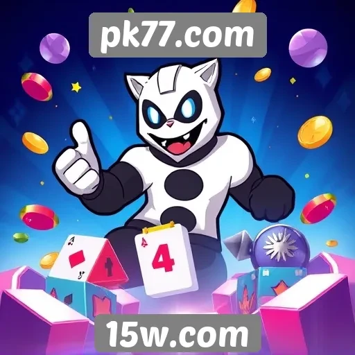 Variedade de jogos disponíveis no pk77.com